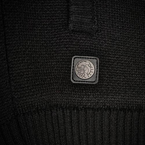 Black Cana Wool Jacket - 6